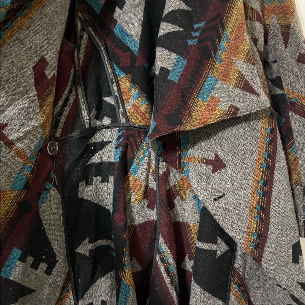 American Rag Multicolor Geometric Coat - Picture 4 of 6
